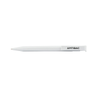 CALICO ANTI-BAC BALLPEN - SOLID COLOUR - WHITE