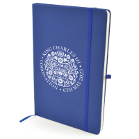 Kings Coronation Printed Promotional A5 Mole PU Notebook