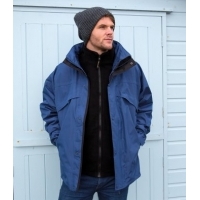 RS68 Result 3 in 1 Waterproof Zip and Clip Fleece Lined Jacket