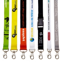 Slippery Polyester Dye Sub Lanyard