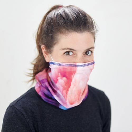Polyester Multiscarf with inside mask pocket